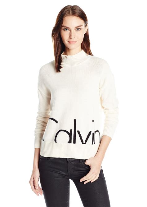 calvin klein sweater dames|calvin klein women's cropped sweatshirt.